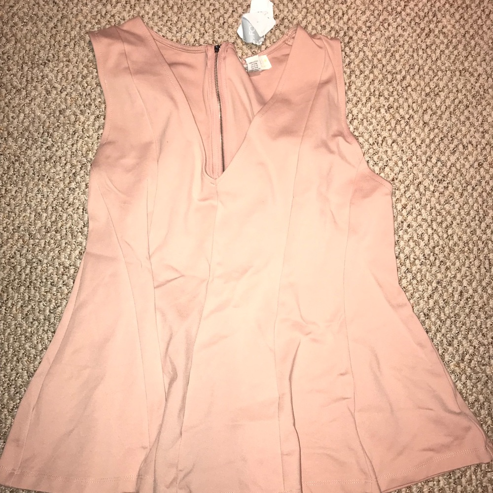 Light Pink Peplum Top